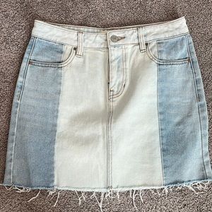 Mini skip jeans two tone